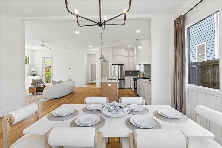 Furnished interior view inside a new home in , Atlanta (Image 18).