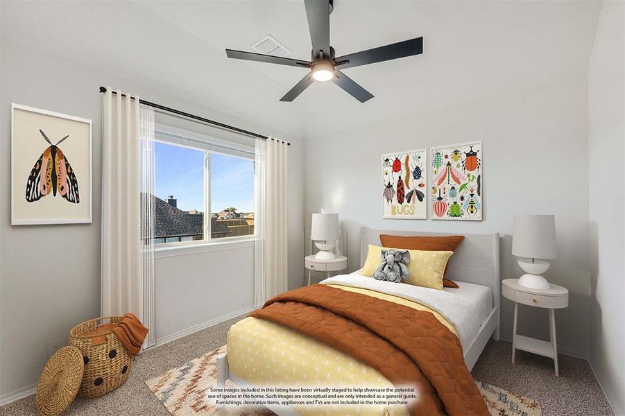 Furnished interior view inside a new home in Coyote Crossing, Godley (Image 10).