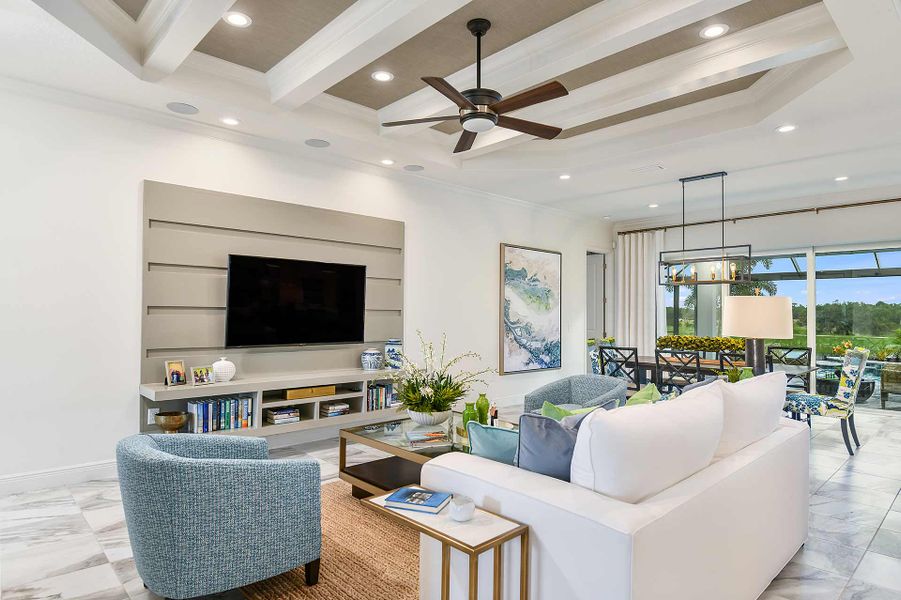 Representative furnished interior of a home built from the Savannah 2 by Neal Communities in Windward, Sarasota (Image 6). Representative furnished interior of a home built from the Savannah 2 by Neal Communities in Windward, Sarasota (Image 6).