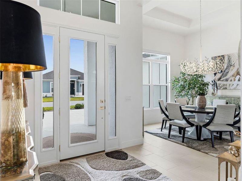 Furnished interior view inside a new home in , The Villages (Image 52). Furnished interior view inside a new home in , The Villages (Image 52).