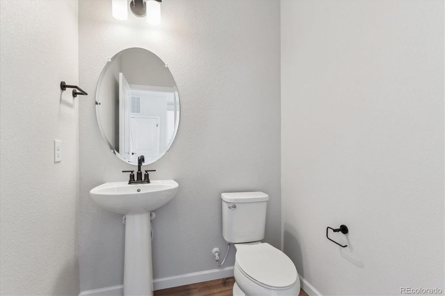 Furnished interior view inside a new home in Townhome Collection at Grand Vue at Interlocken, Broomfield (Image 9).