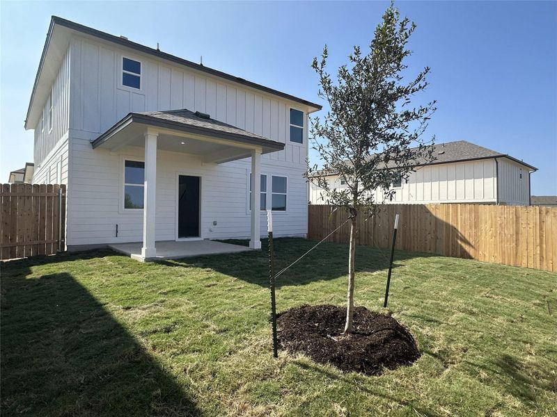 Exterior details and patio area of a home in Porter Country, Buda (Image 12). Exterior details and patio area of a home in Porter Country, Buda (Image 12).