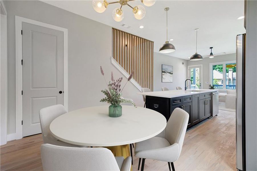 Furnished interior view inside a new home in , Atlanta (Image 10).