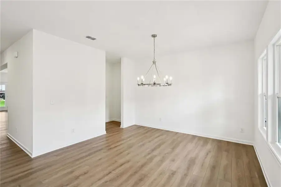 Spacious, unfurnished interior of a new home in Eastlyn Crossing, Flowery Branch (Image 18). Spacious, unfurnished interior of a new home in Eastlyn Crossing, Flowery Branch (Image 18).