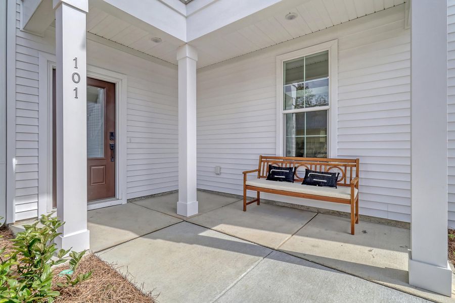 Exterior details and patio area of a home in Six Oaks, Summerville (Image 29).