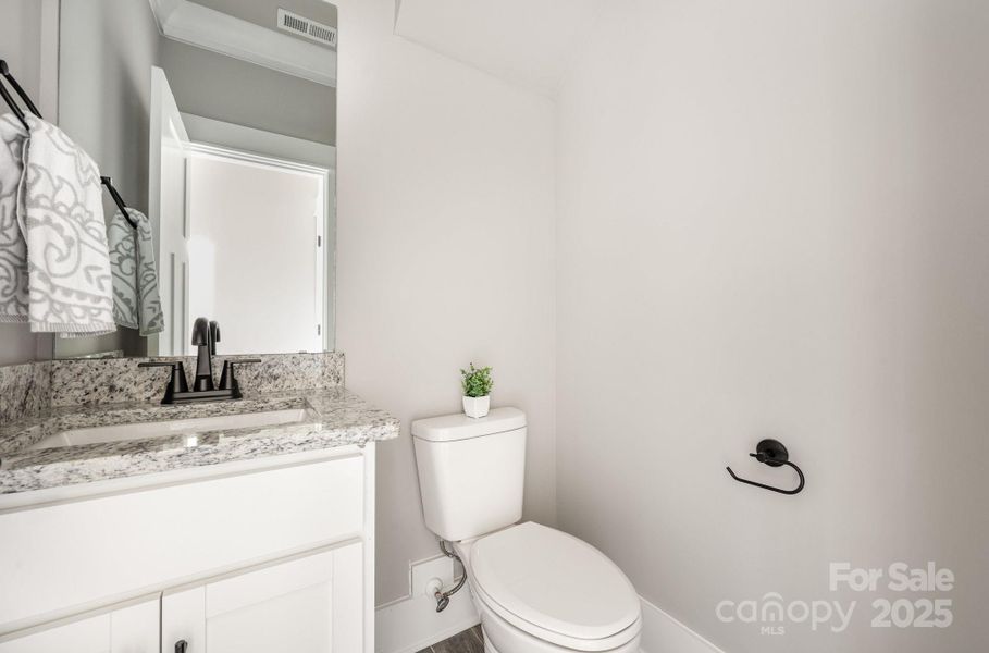 Half bathroom on main floor