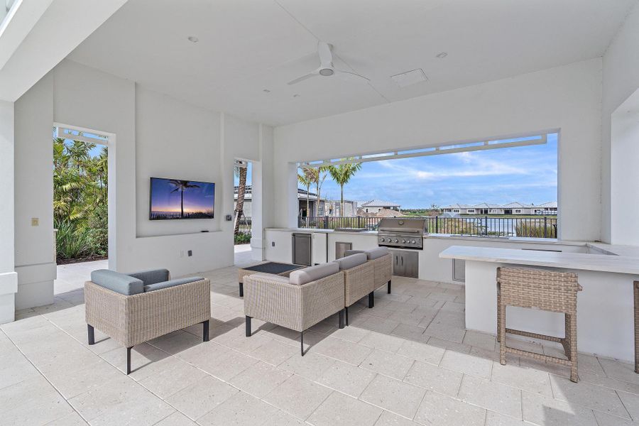 Furnished interior view inside a new home in , Palm Beach Gardens (Image 9).