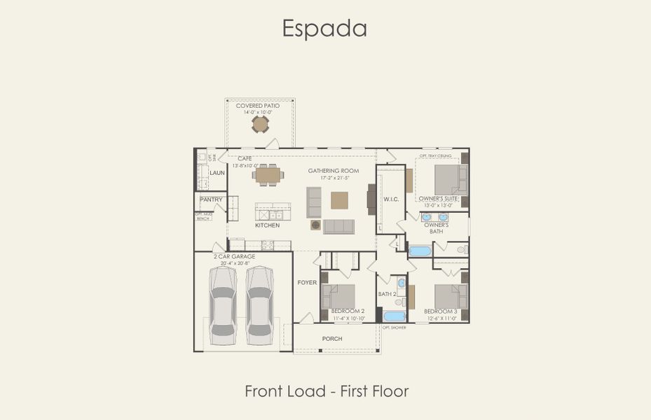 2D floor plan layout for the Espada by Centex in Wildwood Reserve, San Antonio, TX (Image 4). 2D floor plan layout for the Espada by Centex in Wildwood Reserve, San Antonio, TX (Image 4).