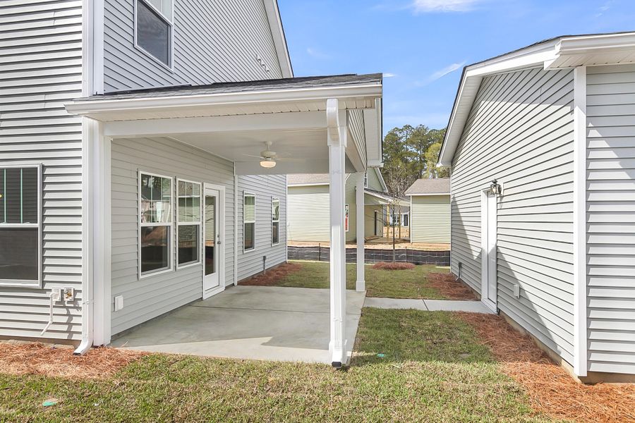 Exterior details and patio area of a home in , Summerville (Image 4).