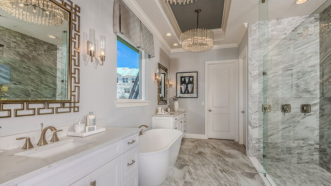 Representative furnished interior of a home built from the Humboldt by Taylor Morrison in Victoria Lakes, Odessa (Image 7).