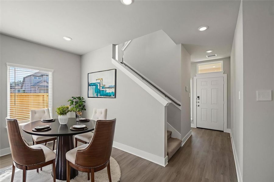 Virtually Staged- Dining nook.