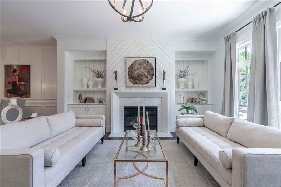 Furnished interior view inside a new home in , Senoia (Image 23).