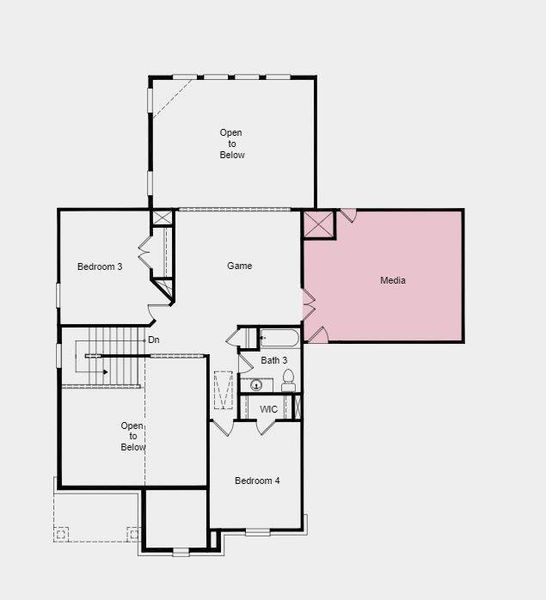 Structural options added include: Media room, optional extended primary suite and study.