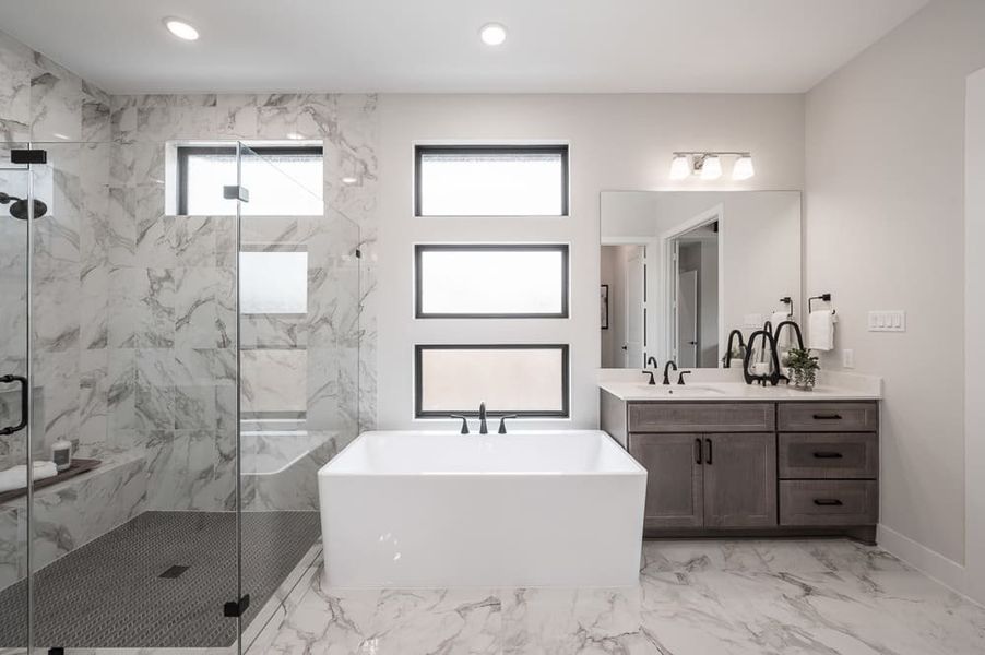Representative furnished interior of a home built from the Carignan by Tri Pointe Homes in Legacy Grove, Montgomery (Image 48).