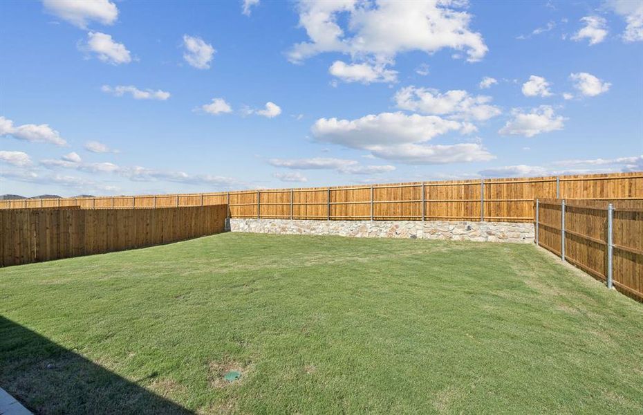 Spacious, fenced-in backyard Spacious, fenced-in backyard