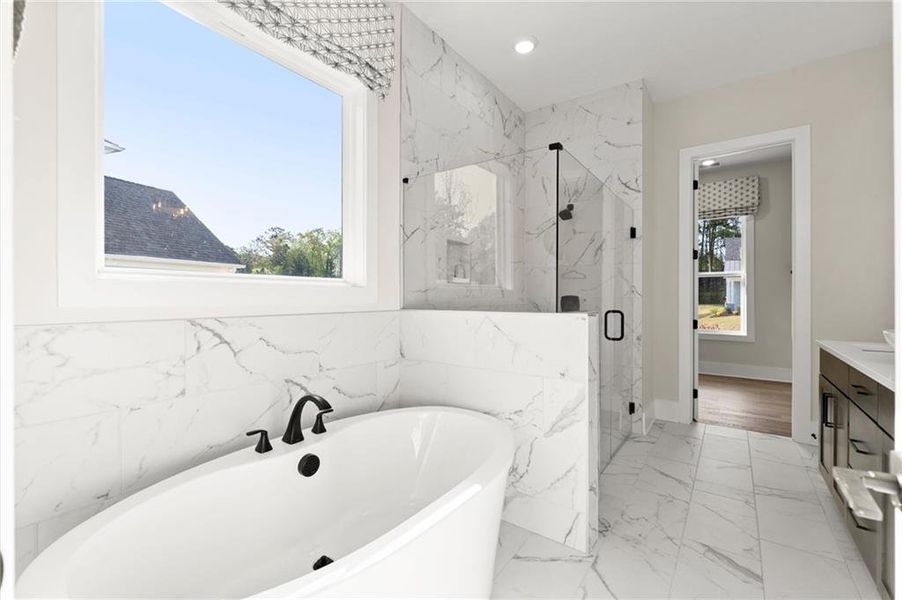 Furnished interior view inside a new home in Hillgrove Preserve, Powder Springs (Image 29).
