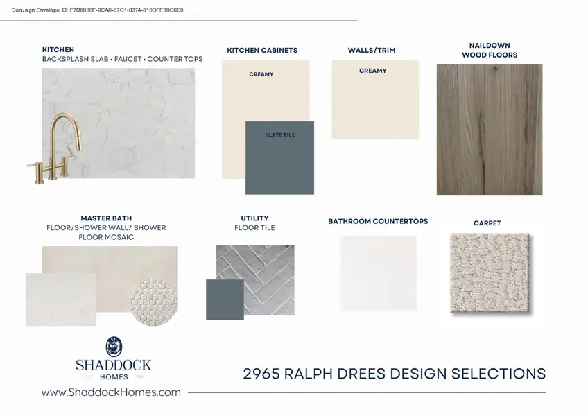 Sample of building materials used in homes in Hilltop Ranch, Leander (Image 3).