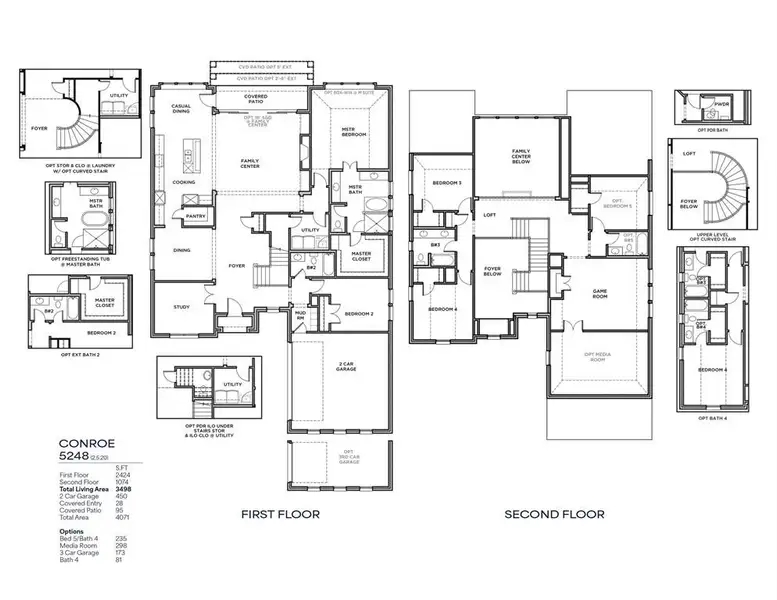 2D floor plan layout of this home in Hillside Village, Celina, TX (Image 2). 2D floor plan layout of this home in Hillside Village, Celina, TX (Image 2).