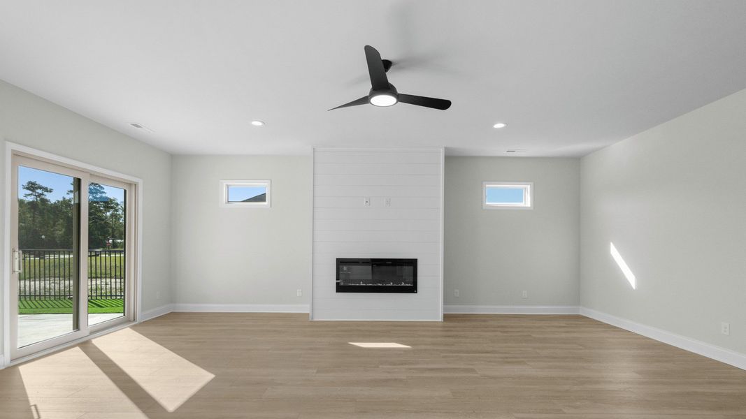 Spacious, unfurnished interior of a new home in Courtyards by Carrell, Ocean Isle Beach (Image 16). Spacious, unfurnished interior of a new home in Courtyards by Carrell, Ocean Isle Beach (Image 16).