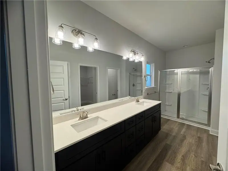 Furnished interior view inside a new home in The Fields of Walnut Creek, Pendergrass (Image 4).