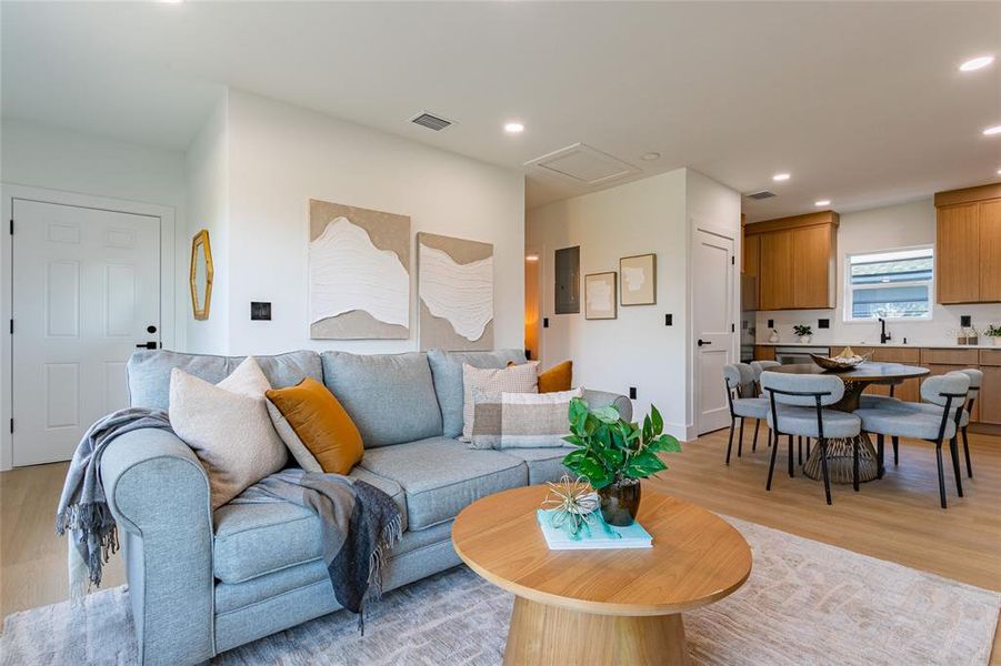 Furnished interior view inside a new home in , St. Petersburg (Image 12).