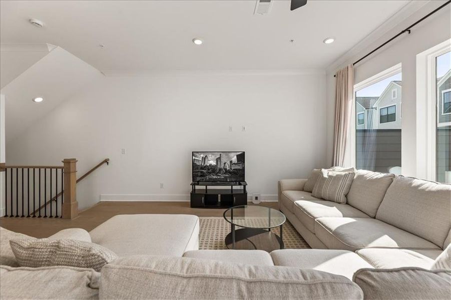 Furnished interior view inside a new home in , Alpharetta (Image 12). Furnished interior view inside a new home in , Alpharetta (Image 12).