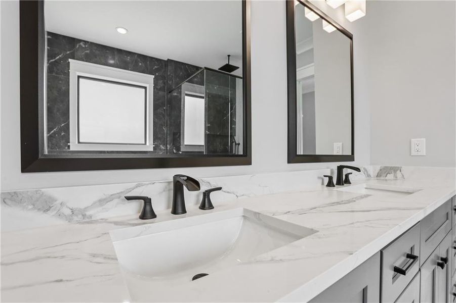 Furnished interior view inside a new home in , Braselton (Image 82).