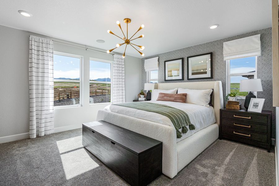 Representative furnished interior of a home built from the Estes by Taylor Morrison in Sterling Ranch Ascent Village, Littleton (Image 13).