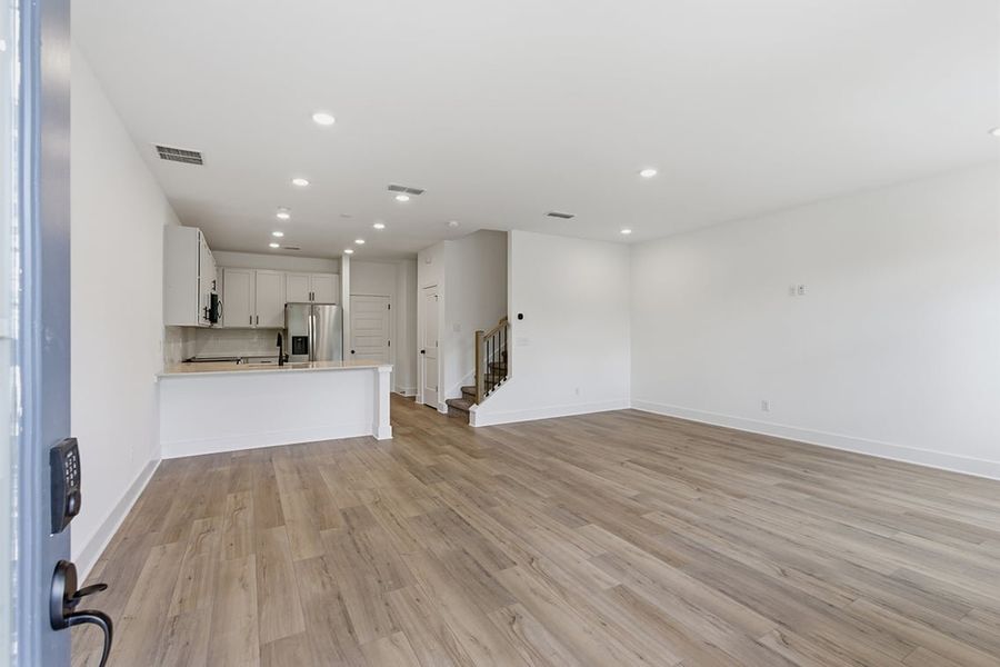 A large empty room.