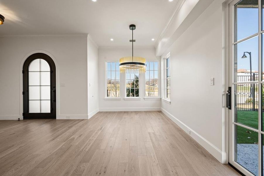 Front Entry and Dining Space Front Entry and Dining Space