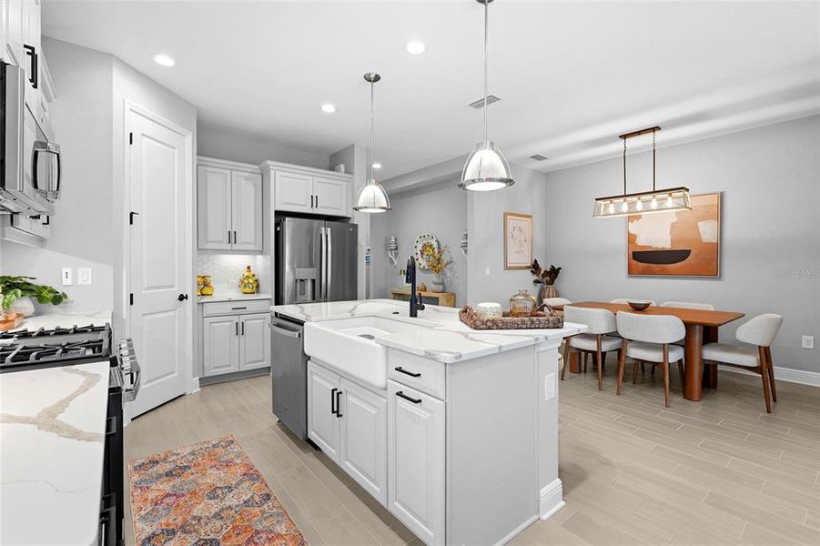 Furnished interior view inside a new home in , Sarasota (Image 8).