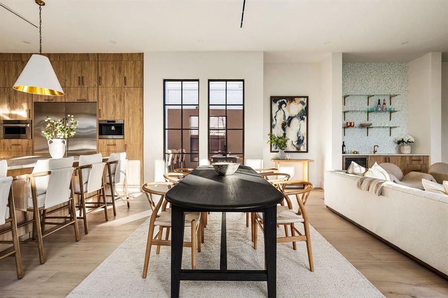 Furnished interior view inside a new home in , Dallas (Image 11).