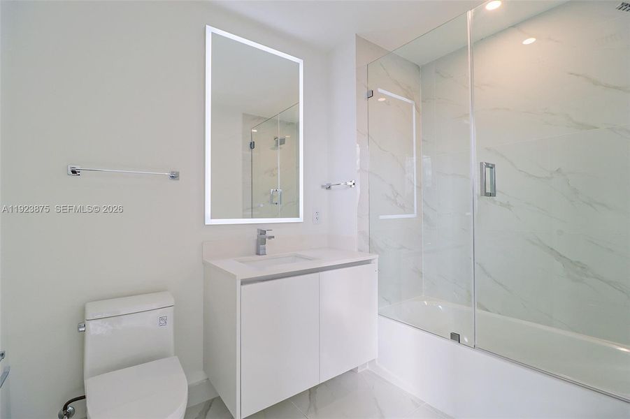 Furnished interior view inside a new home in , Miami (Image 42).