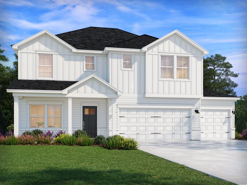 Front exterior of a home in the Briarcreek - Bronze Series community, located in Cane Ridge, TN (Image 2).