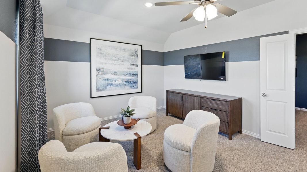 Representative furnished interior of a home built from the Magnolia by Brightland Homes in Green Oaks Preserve, Arlington (Image 38).
