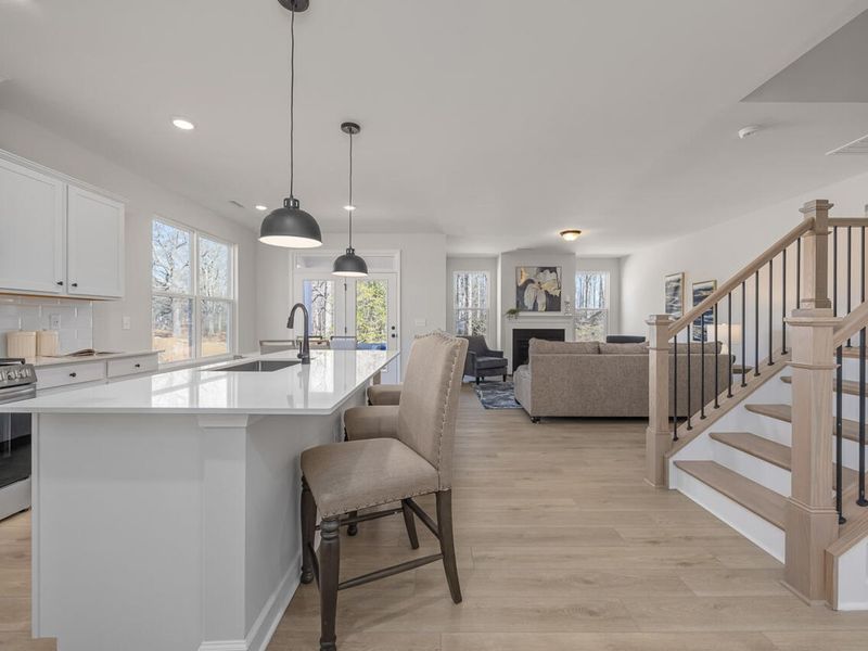 Furnished interior view inside a new home in Woodland Crossing, Zebulon (Image 5).