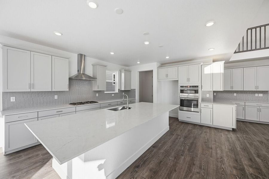 Furnished interior view inside a new home in Trailstone, Arvada (Image 16).