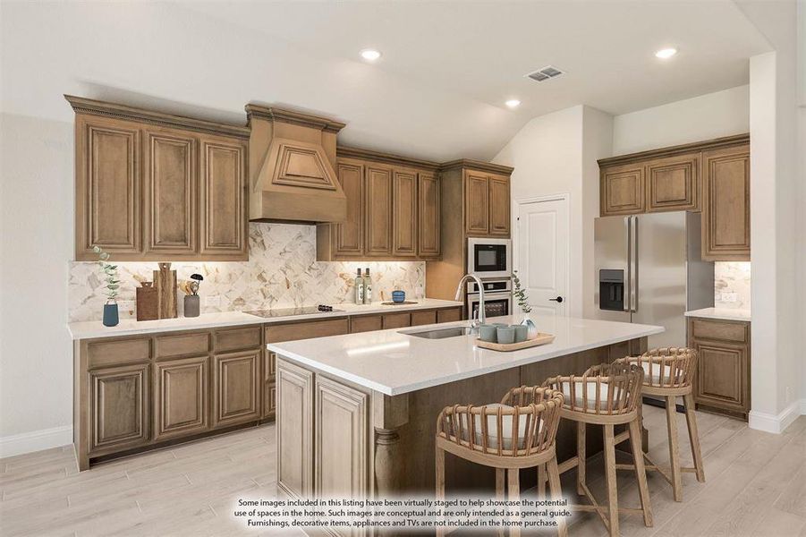 Furnished interior view inside a new home in Mockingbird Hills 60-65, Joshua (Image 7).