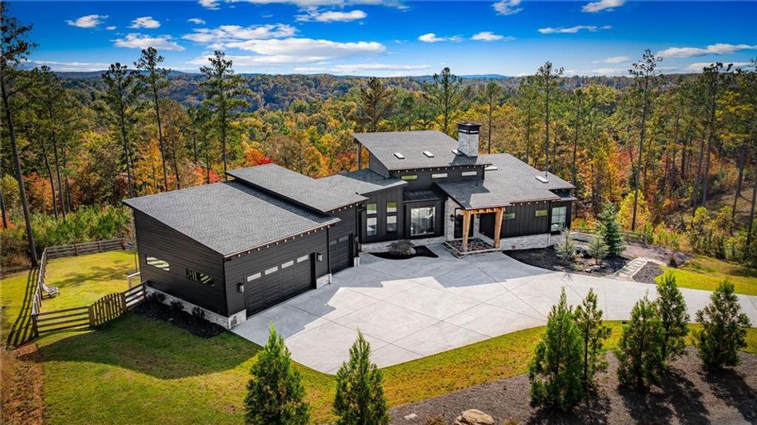 Front exterior of a new home in , Ellijay, GA, highlighting curb appeal (Image 1).