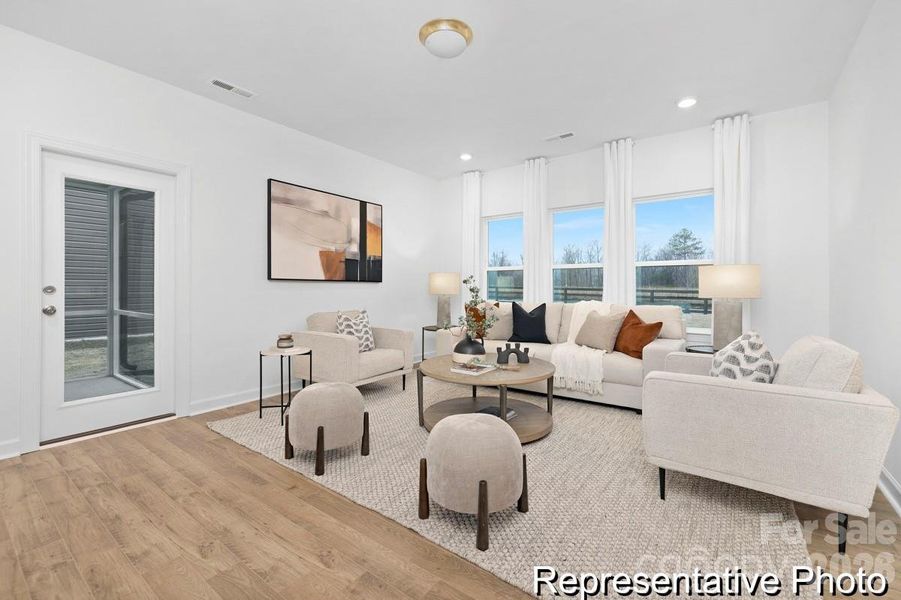 Furnished interior view inside a new home in Whispering Hills, Locust (Image 8).