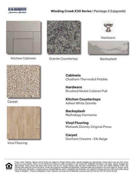 Materials commonly used for homes built from the The Uma by D.R. Horton in Winding Creek, New Braunfels (Image 34).