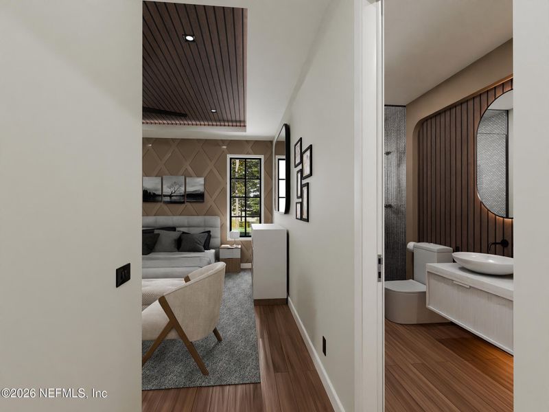 Furnished interior view inside a new home in , Jacksonville (Image 14).