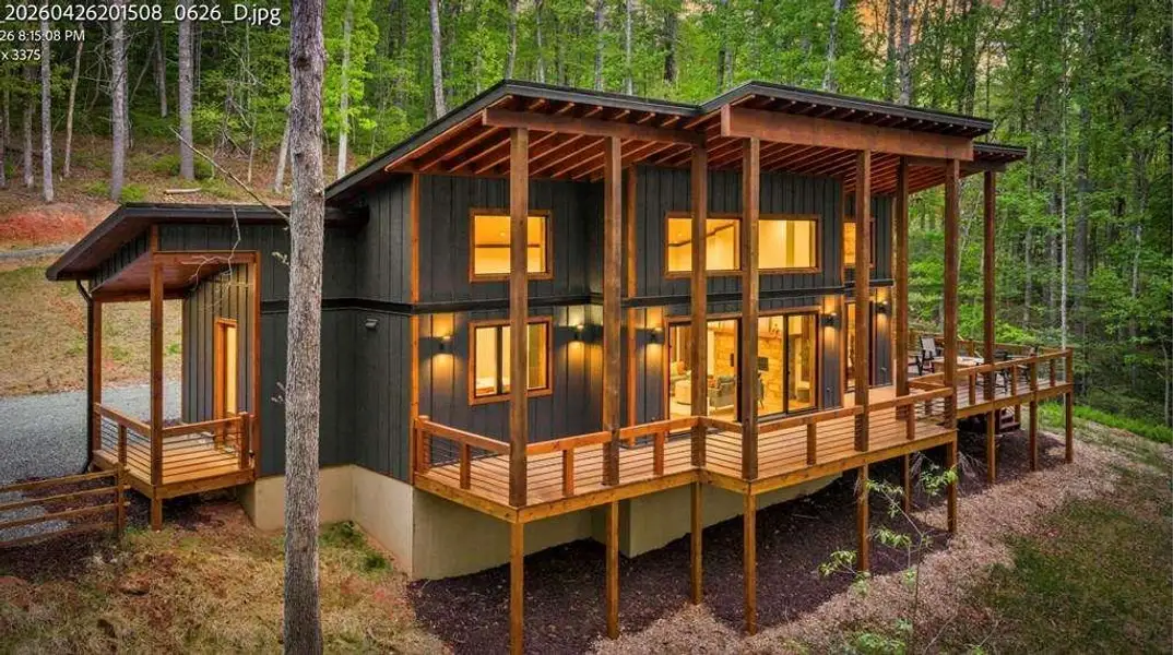 Exterior details and patio area of a home in , Blue Ridge (Image 3).