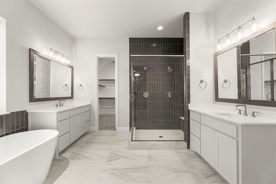 Furnished interior view inside a new home in Nelson Lake Estates, Rockwall (Image 11).