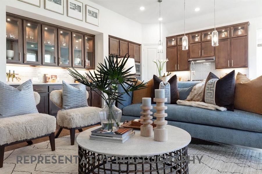 Furnished interior view inside a new home in Trinity Falls, McKinney (Image 5).