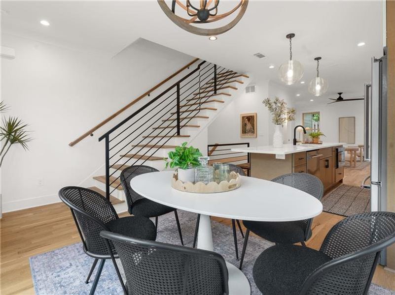 Furnished interior view inside a new home in , Atlanta (Image 12). Furnished interior view inside a new home in , Atlanta (Image 12).