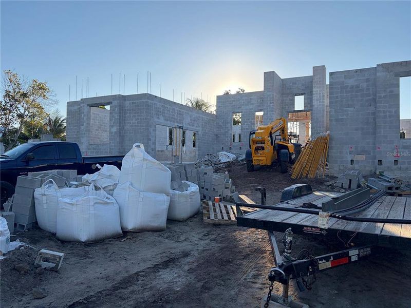 In-progress construction of a new home in , Sarasota, FL (Image 10).