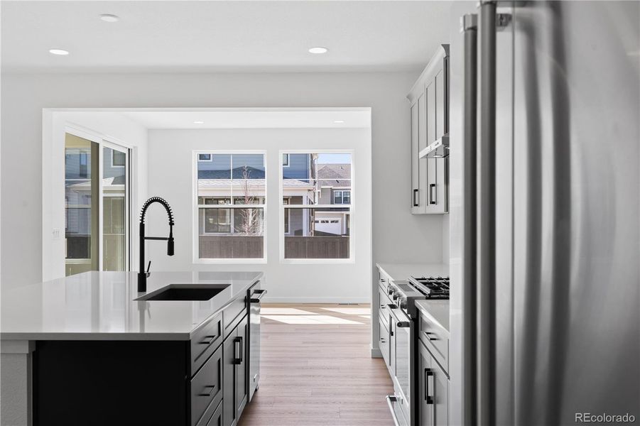 Furnished interior view inside a new home in Harmony at Solstice, Littleton (Image 12). Furnished interior view inside a new home in Harmony at Solstice, Littleton (Image 12).