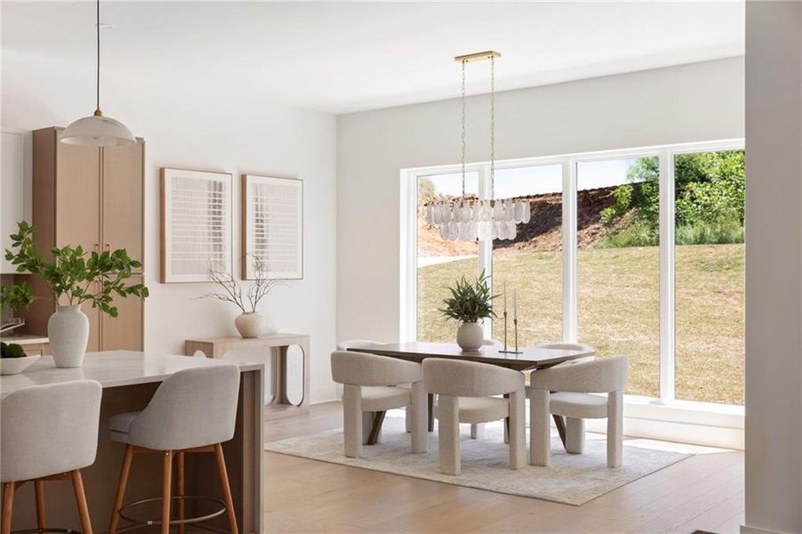 Furnished interior view inside a new home in , Powder Springs (Image 37).