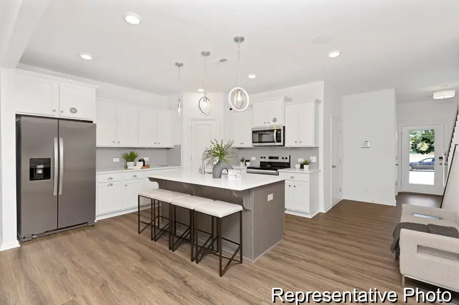 Furnished interior view inside a new home in Westbrook Falls Townhomes, Colfax (Image 4).